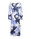 Liviana Conti Woman Midi Dress Lilac Size 8 Cotton, Elastane, Viscose, Polyamide In Purple