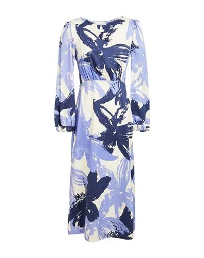Liviana Conti Woman Midi Dress Lilac Size 8 Cotton, Elastane, Viscose, Polyamide In Purple
