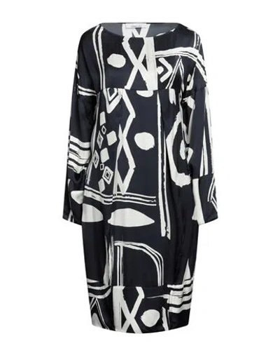 Liviana Conti Woman Midi Dress Midnight Blue Size 12 Viscose