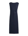 Liviana Conti Woman Midi Dress Midnight Blue Size 8 Viscose, Polyamide, Elastane, Acetate, Polyester