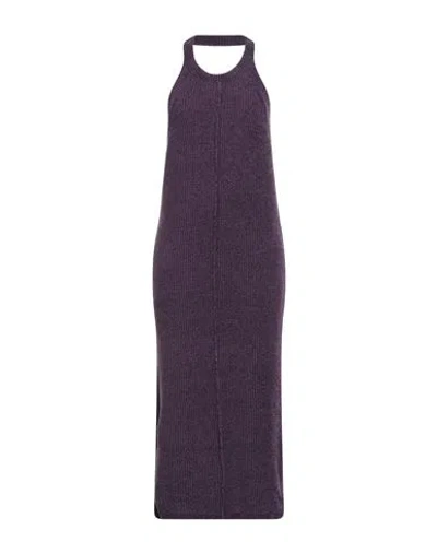 Liviana Conti Woman Midi Dress Purple Size 6 Acrylic