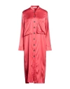 Liviana Conti Woman Midi Dress Red Size 6 Viscose, Elastane In Red