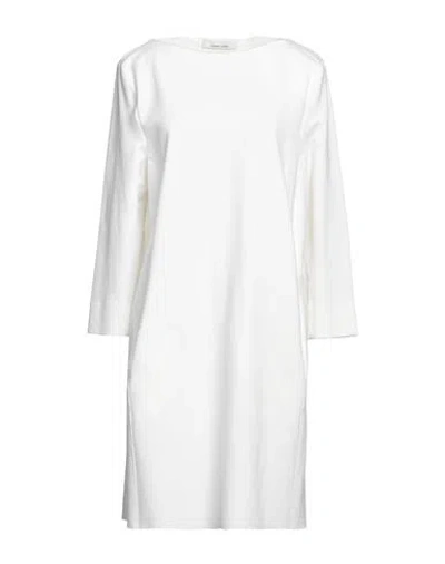 Liviana Conti Woman Midi Dress White Size 10 Viscose, Polyamide, Elastane