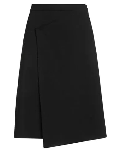 Liviana Conti Woman Midi Skirt Black Size 10 Viscose, Polyamide, Elastane