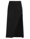 Liviana Conti Woman Midi Skirt Black Size 10 Viscose, Virgin Wool, Elastane, Polyester, Polyamide In Black