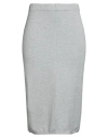 Liviana Conti Woman Midi Skirt Grey Size 10 Viscose, Polyester In Gray