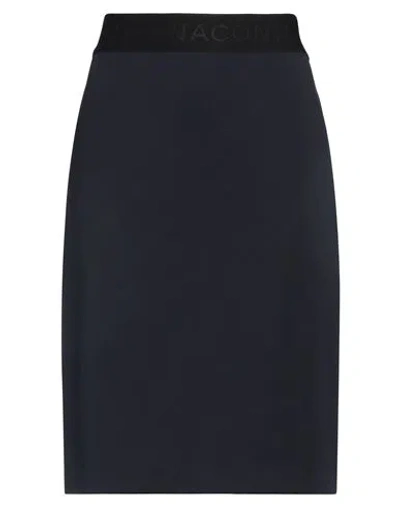 Liviana Conti Woman Midi Skirt Navy Size 8 Viscose, Polyamide, Elastane, Acetate, Polyester
