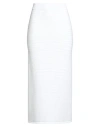 Liviana Conti Woman Midi Skirt White Size 6 Viscose, Polyamide