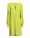 Liviana Conti Woman Mini Dress Lime Green Size 8 Viscose, Acetate