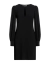 Liviana Conti Woman Mini Dress Black Size 10 Viscose, Acetate