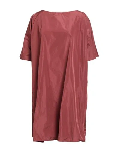 Liviana Conti Woman Mini Dress Brick Size 10 Polyester In Red