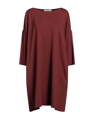Liviana Conti Woman Mini Dress Brown Size S/m Viscose, Polyamide, Elastane