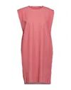 Liviana Conti Woman Mini Dress Coral Size 6 Viscose, Polyester In Red