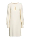 Liviana Conti Woman Mini Dress Cream Size 10 Viscose, Acetate In White