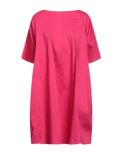 Liviana Conti Woman Mini Dress Fuchsia Size 2 Cotton, Polyamide, Elastane In Pink