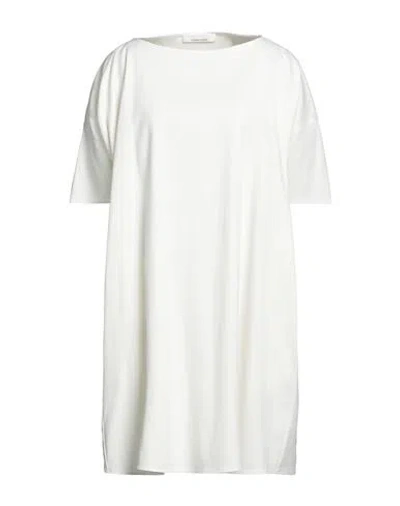 Liviana Conti Woman Mini Dress Ivory Size 6 Cotton, Viscose, Virgin Wool, Elastane In White