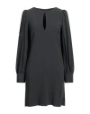 Liviana Conti Woman Mini Dress Lead Size 8 Viscose, Acetate In Grey