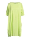 Liviana Conti Woman Mini Dress Light Green Size 12 Cotton, Polyamide, Elastane In Green