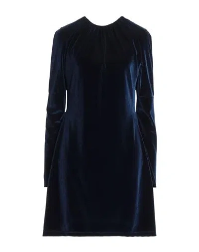 Liviana Conti Woman Mini Dress Midnight Blue Size 6 Polyester, Elastane