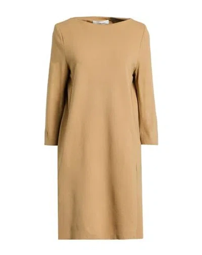 Liviana Conti Woman Mini Dress Sand Size 4 Viscose, Polyamide, Elastane In Neutral