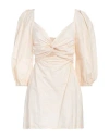 Liviana Conti Woman Mini Dress Sand Size 8 Cotton, Polyamide, Elastane In Beige