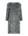 Liviana Conti Woman Short Dress Slate Blue Size 6 Polyester In Blue