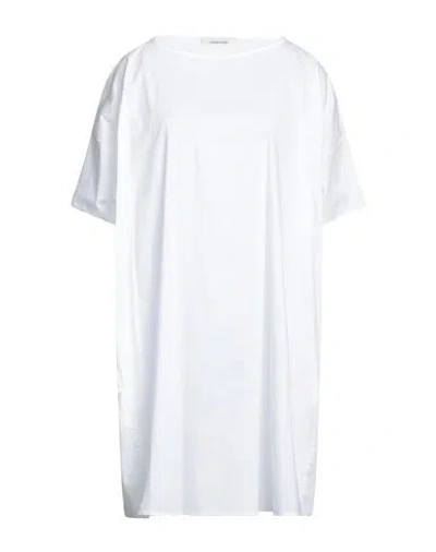 Liviana Conti Woman Mini Dress White Size 6 Cotton, Polyamide, Elastane