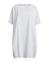 Liviana Conti Woman Mini Dress White Size 8 Cotton, Polyamide, Elastane
