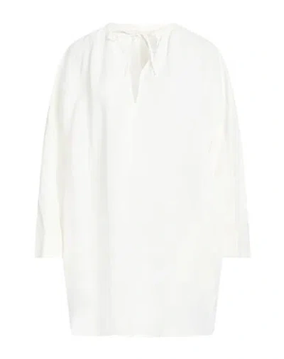 Liviana Conti Woman Mini Dress White Size 8 Viscose, Linen