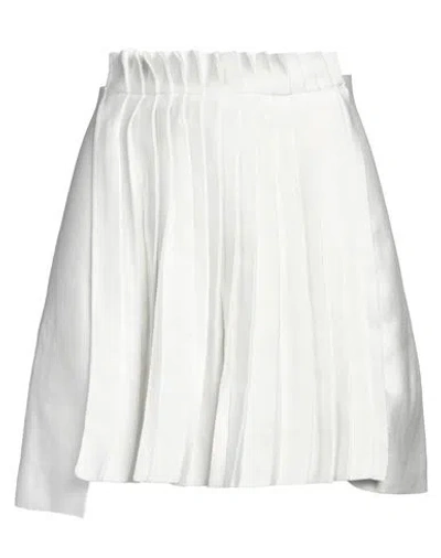 Liviana Conti Woman Mini Skirt White Size 10 Polyester