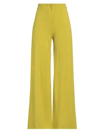 Liviana Conti Woman Pants Lime Green Size 6 Viscose, Polyamide, Elastane In Green
