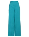 Liviana Conti Woman Pants Azure Size 8 Cotton, Polyamide, Elastane In Blue
