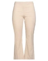 Liviana Conti Woman Pants Beige Size 6 Cotton, Polyamide, Elastane In Neutral