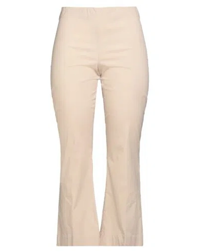 Liviana Conti Woman Pants Beige Size 6 Cotton, Polyamide, Elastane In Neutral