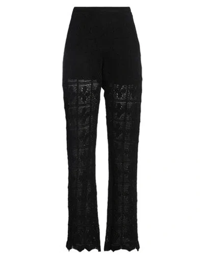 Liviana Conti Woman Pants Black Size 6 Cotton, Polyamide, Elastane