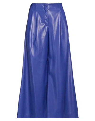 Liviana Conti Woman Pants Blue Size 10 Polyester, Polyurethane