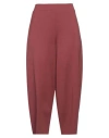 Liviana Conti Woman Pants Brick Size 6 Viscose, Polyamide, Elastane In Red