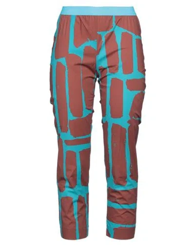 Liviana Conti Woman Pants Brown Size 2 Cotton, Polyamide, Elastane