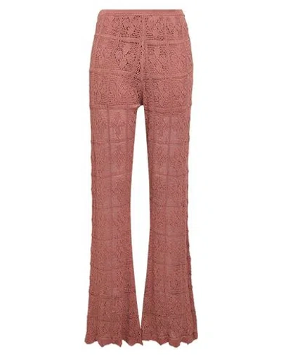 Liviana Conti Woman Pants Brown Size 4 Cotton, Polyamide, Elastane