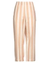 Liviana Conti Woman Pants Camel Size 8 Cotton, Polyamide, Elastane In Beige