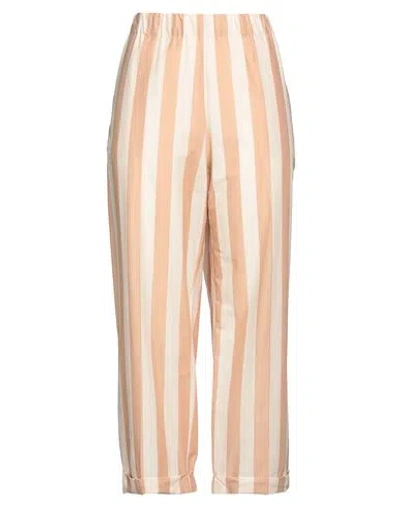Liviana Conti Woman Pants Camel Size 8 Cotton, Polyamide, Elastane In Beige
