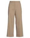 Liviana Conti Woman Pants Camel Size 6 Polyester, Viscose, Elastane In Beige