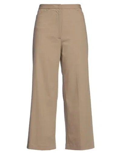 Liviana Conti Woman Pants Camel Size 6 Polyester, Viscose, Elastane In Beige