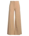 Liviana Conti Woman Pants Camel Size 6 Viscose, Polyamide, Elastane In Beige