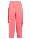 Liviana Conti Woman Pants Coral Size 6 Cotton, Polyamide, Elastane In Red