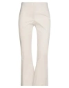 Liviana Conti Woman Pants Cream Size 10 Cotton, Polyamide, Elastane In Neutral