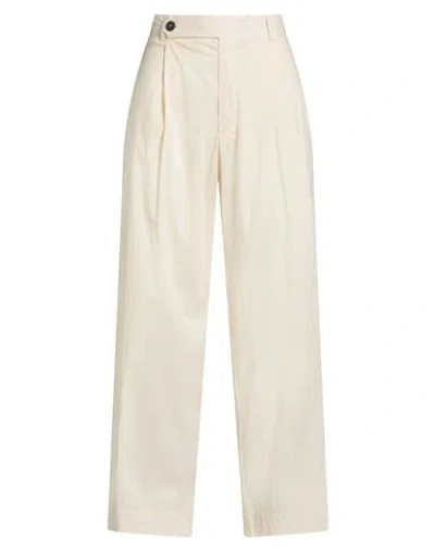Liviana Conti Woman Pants Cream Size 12 Cotton, Polyamide, Elastane In White