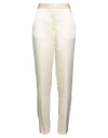 Liviana Conti Woman Pants Cream Size 6 Acetate, Viscose In White