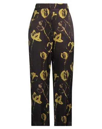 Liviana Conti Woman Pants Dark Brown Size 10 Viscose