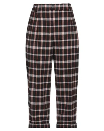 Liviana Conti Woman Pants Dark Brown Size 6 Cotton, Polyester, Elastane